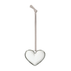 Iittala Oiva Toikka Glass Mini Hearts 50 mm Clear Decor Set of 3