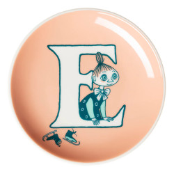 Moomin mini plate 10.5 cm E Alphabet Collection