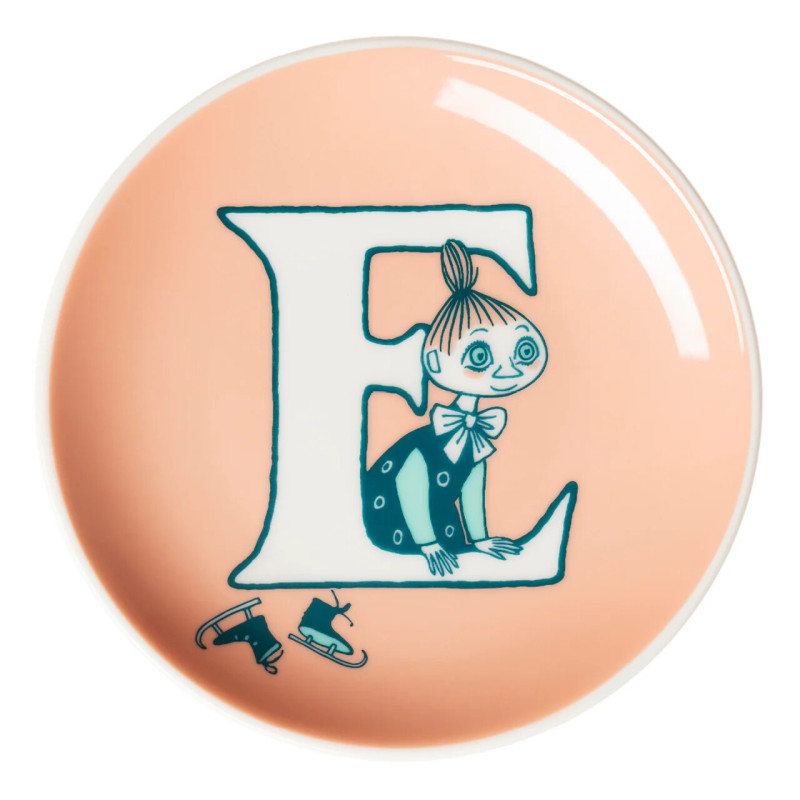 Moomin mini plate 10.5 cm E Alphabet Collection