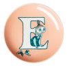 Moomin mini plate 10.5 cm E Alphabet Collection