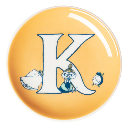 Moomin mini plate 10.5 cm K Alphabet Collection