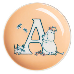 Moomin mini plate 10.5 cm A Alphabet Collection
