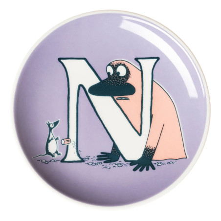 Moomin mini plate 10.5 cm N Alphabet collection