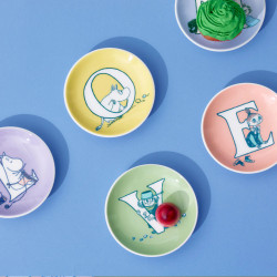 Moomin mini plate 10.5 cm O Alphabet collection
