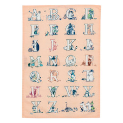 Moomin Kitchen Tea Towel Set 2 Pcs Alphabet 50 x 70 cm