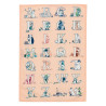 Moomin Kitchen Tea Towel Set 2 Pcs Alphabet 50 x 70 cm