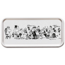 Moomin Birch Tray 32 x 15 cm Birthday Black and White