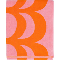 Marimekko Hand Towel Kaivo Pink Orange 82 x 160  cm