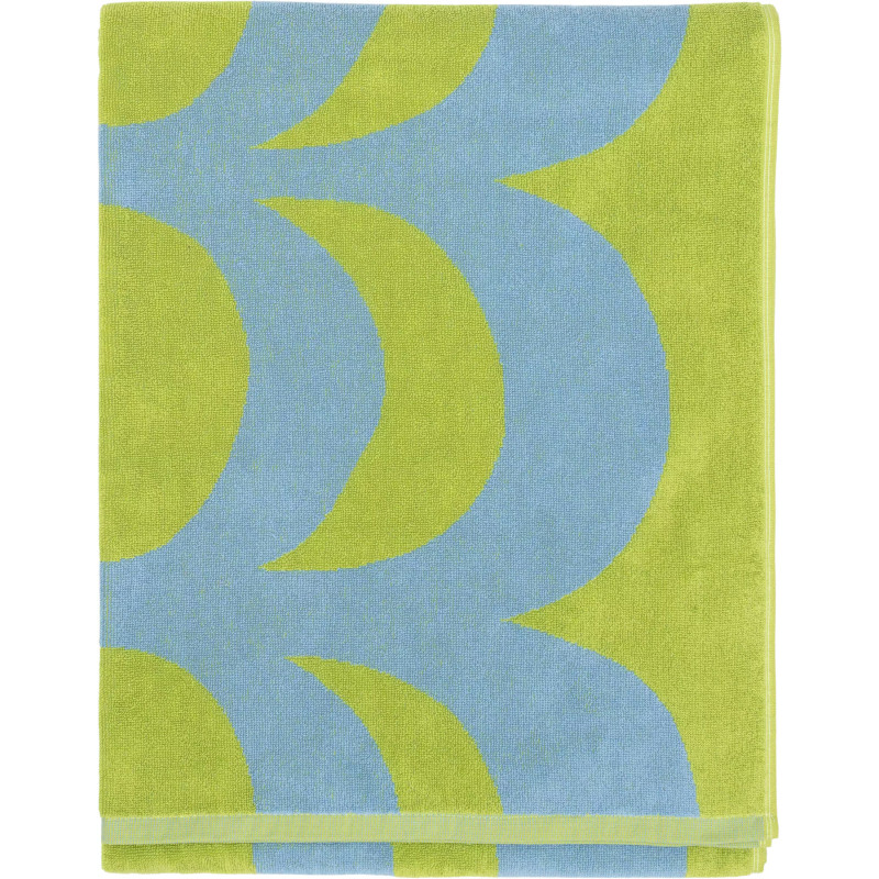 Marimekko Hand Towel Kaivo Green Blue 82 x 160  cm