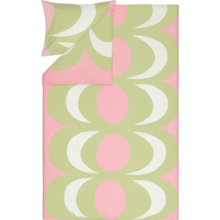 Marimekko Kaivo Pink Green Duvet Cover Pillow Case 150 x 210 cm