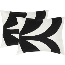 Marimekko Kaivo Black  Pillow Case Set of Two 50 x 60 cm