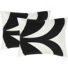 Marimekko Kaivo Black  Pillow Case Set of Two 50 x 60 cm