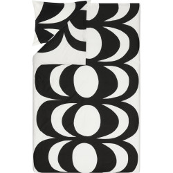 Marimekko Kaivo Black Duvet Cover Pillow Case 150 x 210 cm 