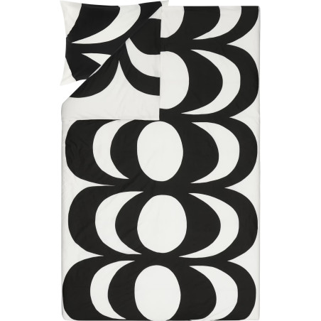 Marimekko Kaivo Black Duvet Cover Pillow Case 150 x 210 cm 