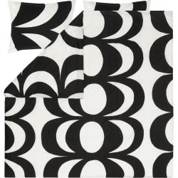 Marimekko Kaivo Black Duvet Cover Pillow Case 240 x 220 cm