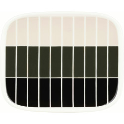 Marimekko Oiva Tiiliskivi Green Plate 15 x 12 cm