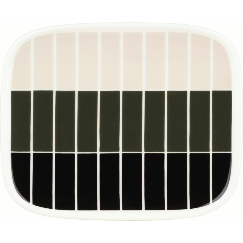 Marimekko Oiva Tiiliskivi Green Plate 15 x 12 cm