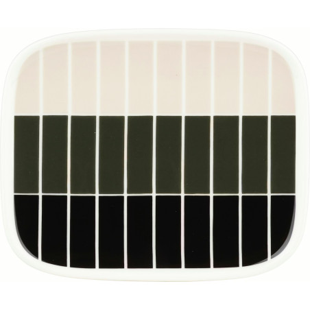 Marimekko Oiva Tiiliskivi Green Plate 15 x 12 cm