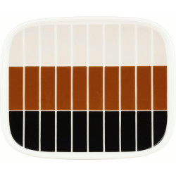 Marimekko Oiva Tiiliskivi Brown Plate 15 x 12 cm