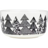 Marimekko Oiva Kuusikossa Black Bowl 0.5 L 