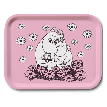 Moomin Birch Tray Love Pink 27 x 20 cm