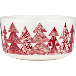 Marimekko Oiva Kuusikossa Red Bowl 0.5 L