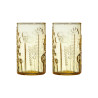 Toikka Flora Glass Tumbler Lemon Yellow Set of Two 0.23 L