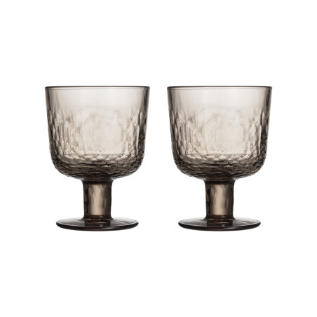 Arabia Mainio Stemmed Glasses Mokka 0.3 L Set of 2