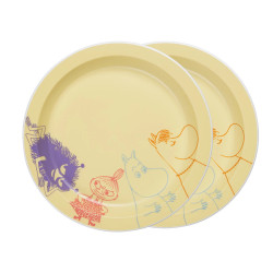 Moomin Picnic Plastic Plate Set of 2