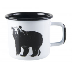 Muurla Nordic Enamel Mug Bear 0.37 L