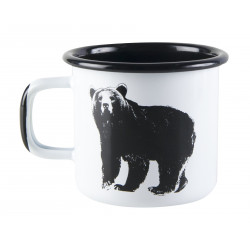 Muurla Nordic Enamel Mug Bear 0.37 L