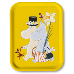 Moomin Birch Tray Easter Yellow 27 x 20 cm Optodesign