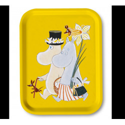 Moomin Birch Tray Easter Yellow 27 x 20 cm Optodesign