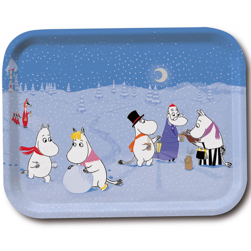 Moomin Tray Winter Games 27 x 20 cm Optodesign