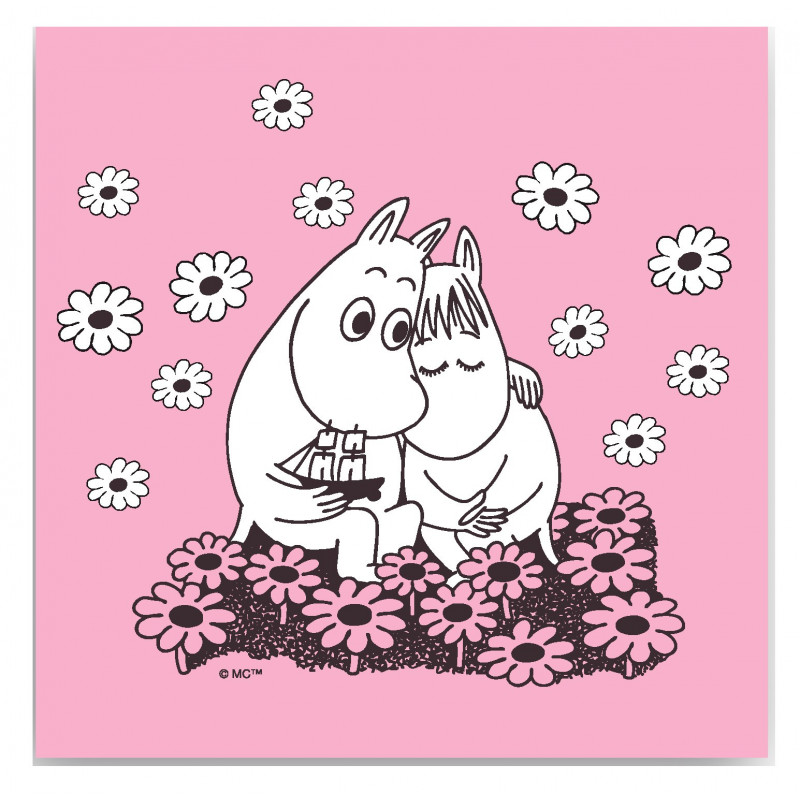 Moomin Paper Napkins Love 33 x 33 cm Optodesign
