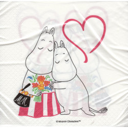 Moomin Paper Napkins Mothers Day 33 x 33 cm Optodesign