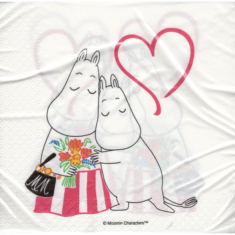 Moomin Paper Napkins Mothers Day 33 x 33 cm Optodesign