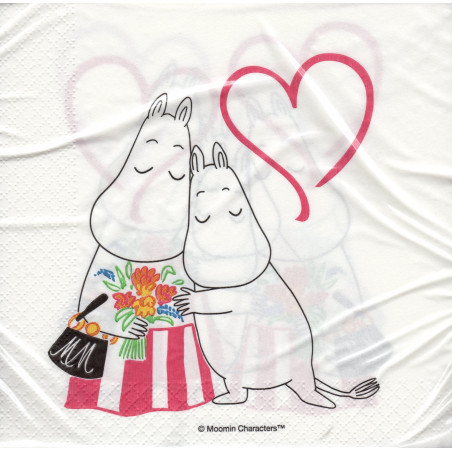 Moomin Paper Napkins Mothers Day 33 x 33 cm Optodesign