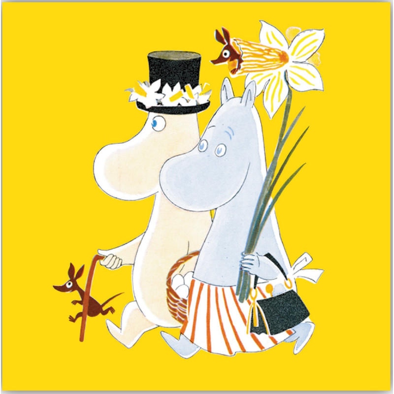 Moomin Napkins Easter Yellow 33 x 33 cm 20 pcs Optodesign