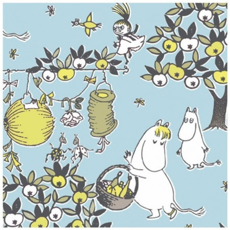 Moomin Paper Napkins Celebration Blue 20 pcs 33 x 33 cm