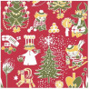 Moomin Paper Napkins Christmas Red 20 pcs 33 x 33 cm