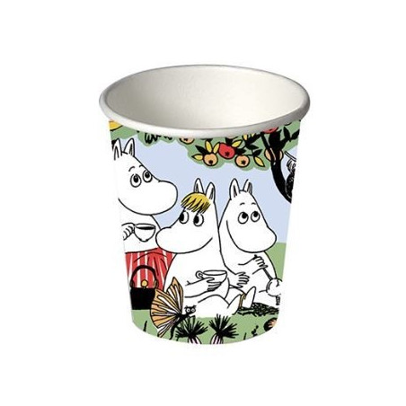 Moomin Party Paper Hot Cup 0.25 L 12 pcs