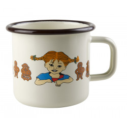 Pippi Longstocking Enamel Mug Gingerbread 0.37 L Muurla