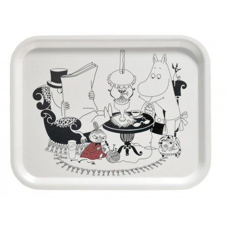Moomin Birch Tray Pappa Reading 27 x 20 cm