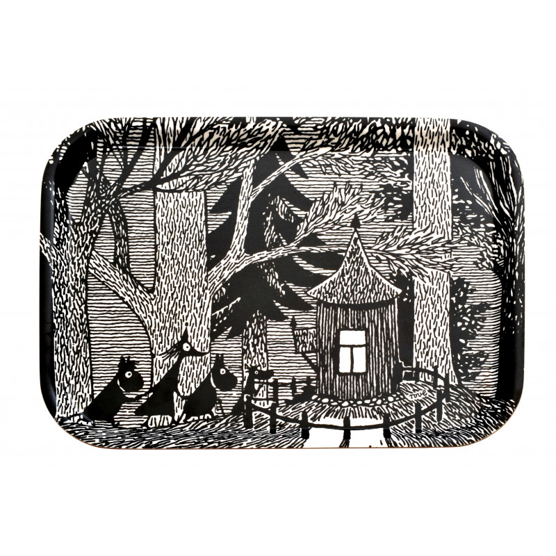 Moomin Birch Tray 27 x 20 cm Cottage in the Woods Optodesign