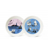Moomin Collectors Plate 19 cm 2-pack Night Sailing and Peace