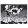 Moomin Picture Poster 24 x 30 cm from Tove Jansson Illustrations Magician's Hat