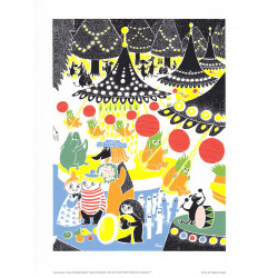Moomin Poster Amusement Park Tove Jansson 24 x 30 cm