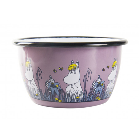 Moomin Enamel Bowl Friends Snorkmaiden 0.3 L Muurla