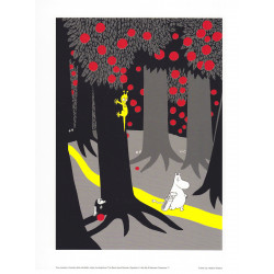 Moomin Poster Forest Path Tove Jansson 24 x 30 cm